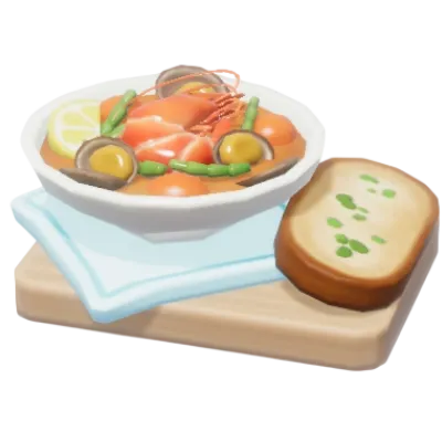 Caldo de Frutos do Mar com Tomate