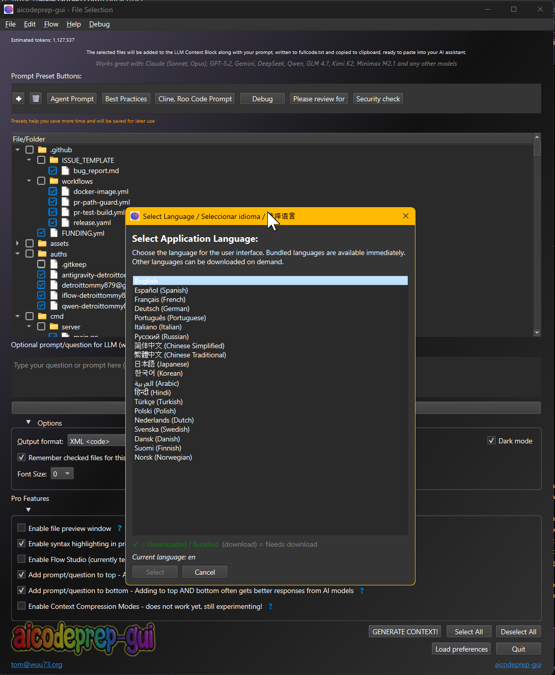 Language Selector