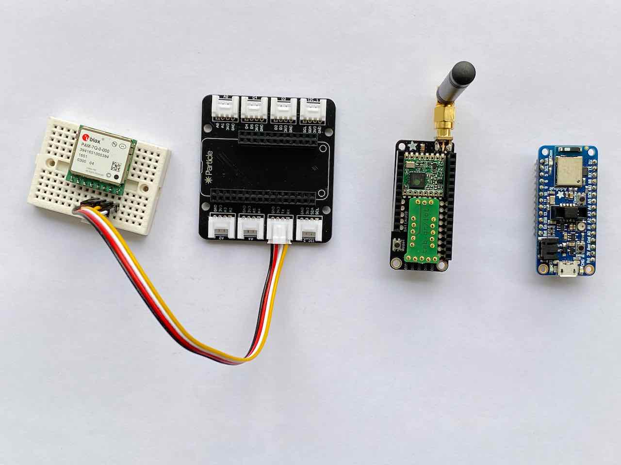 Picture of tracker components