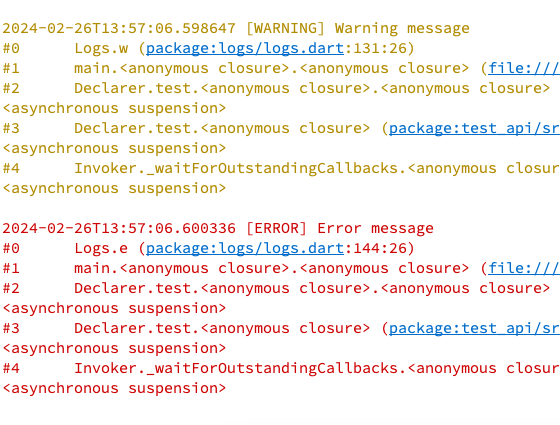 Optionally include stack trace in logs