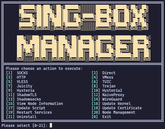 GitHub - devAlikhani/sing-box-manager: Full Sing-Box Manager script