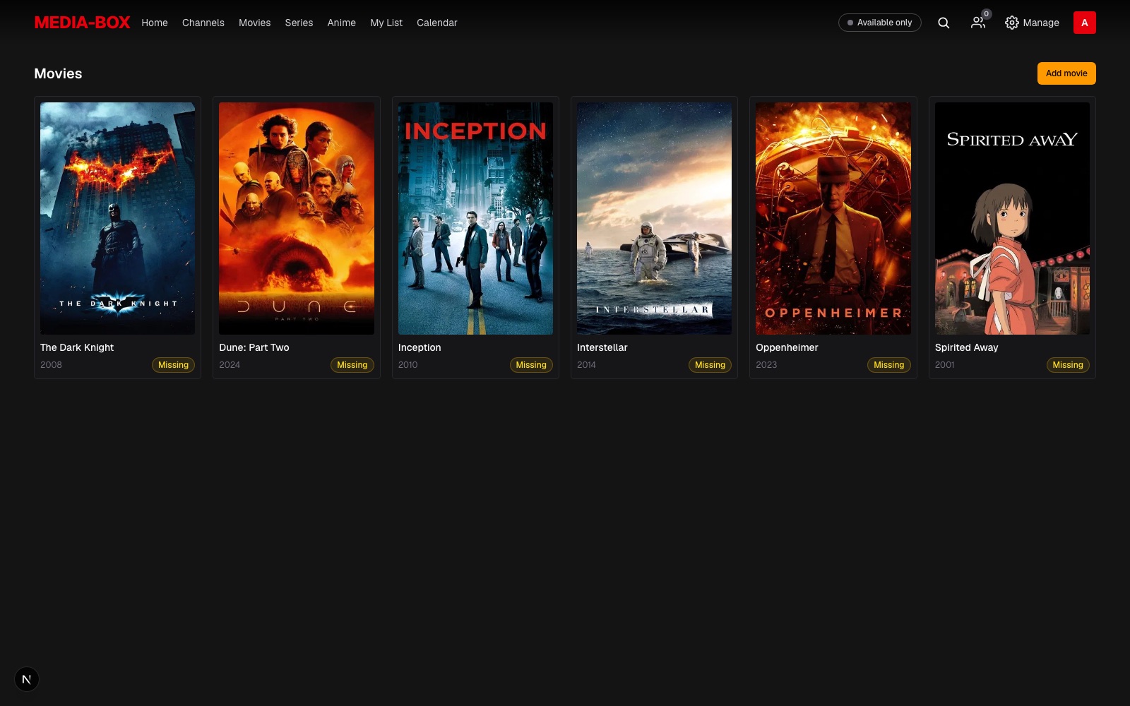 Movie library