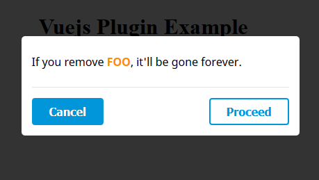 Vuejs Dialog Plugin