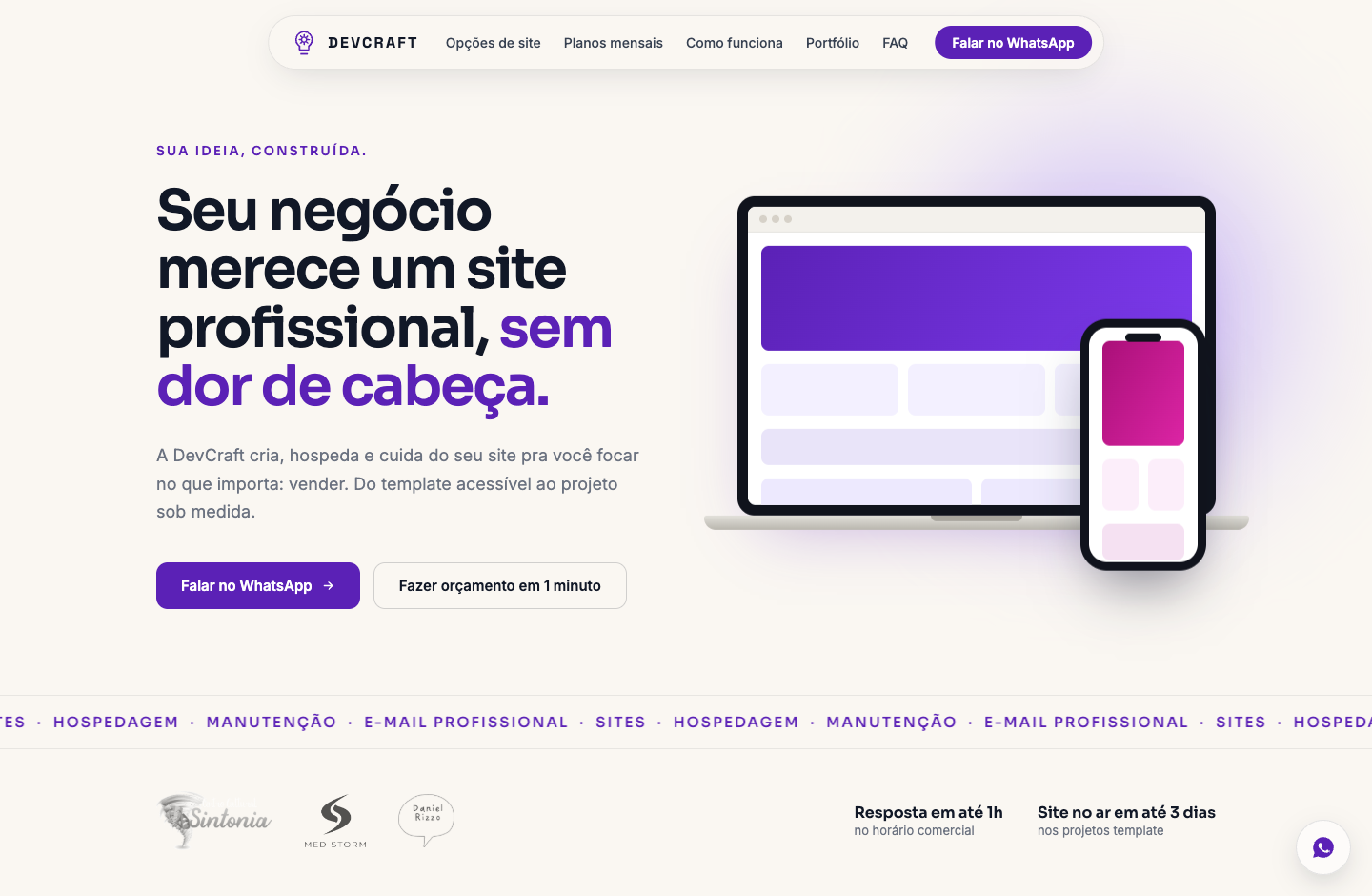 Site da DevCraft
