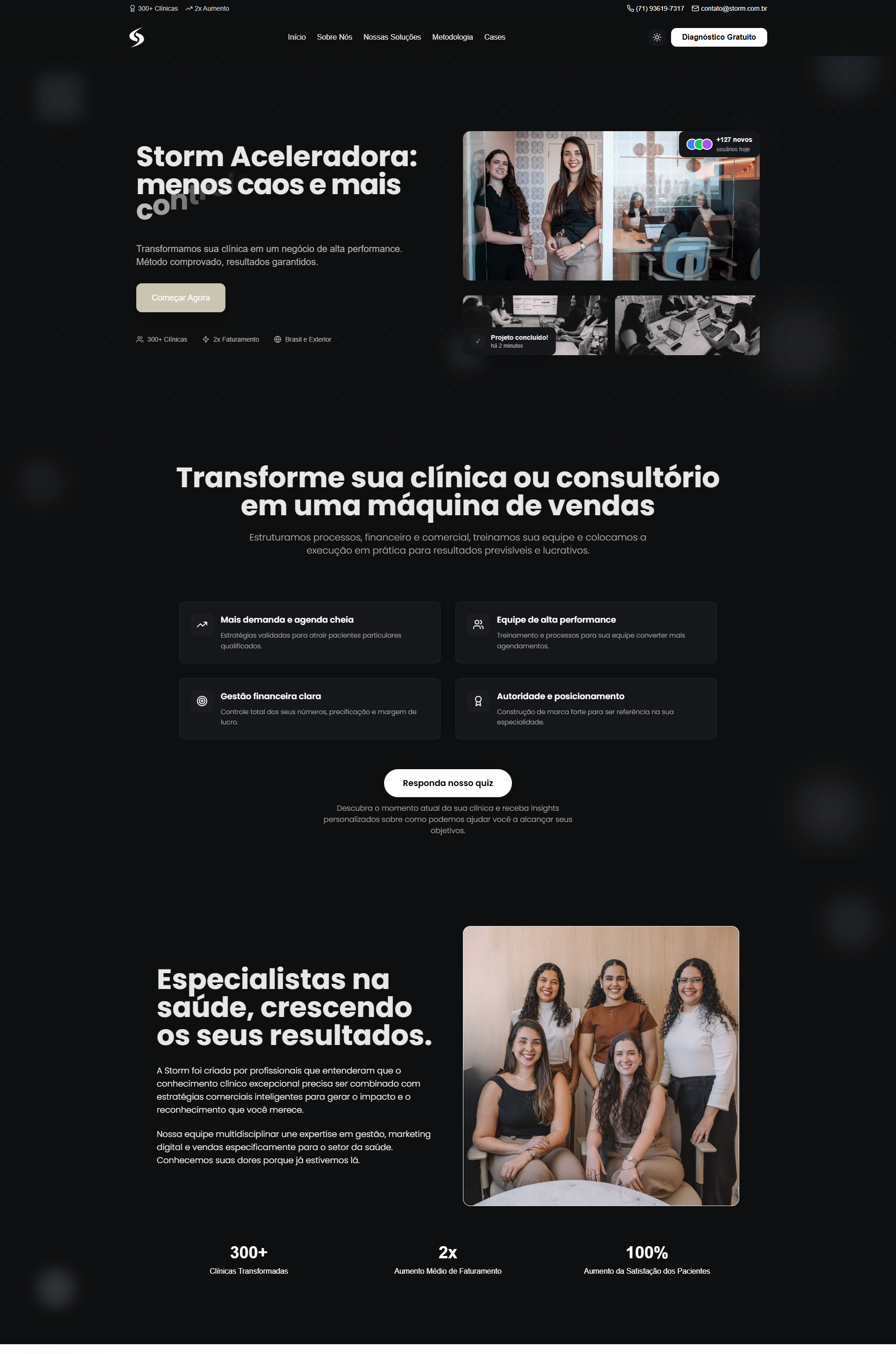 Site da Storm Business