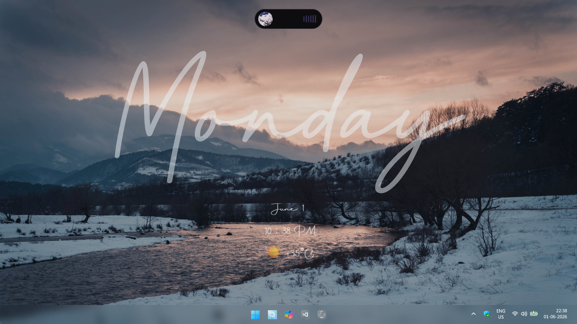 Real Dynamic Island for Windows feature preview