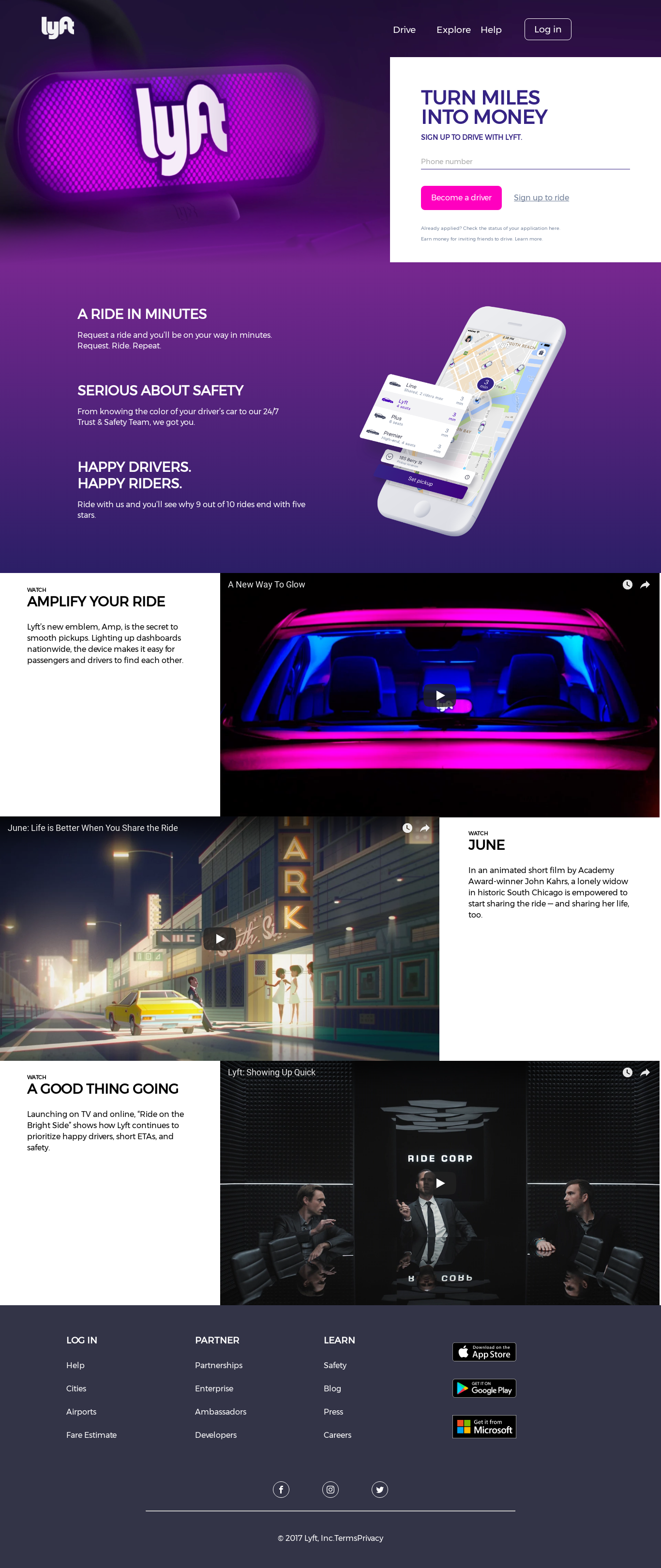 Lyft Website