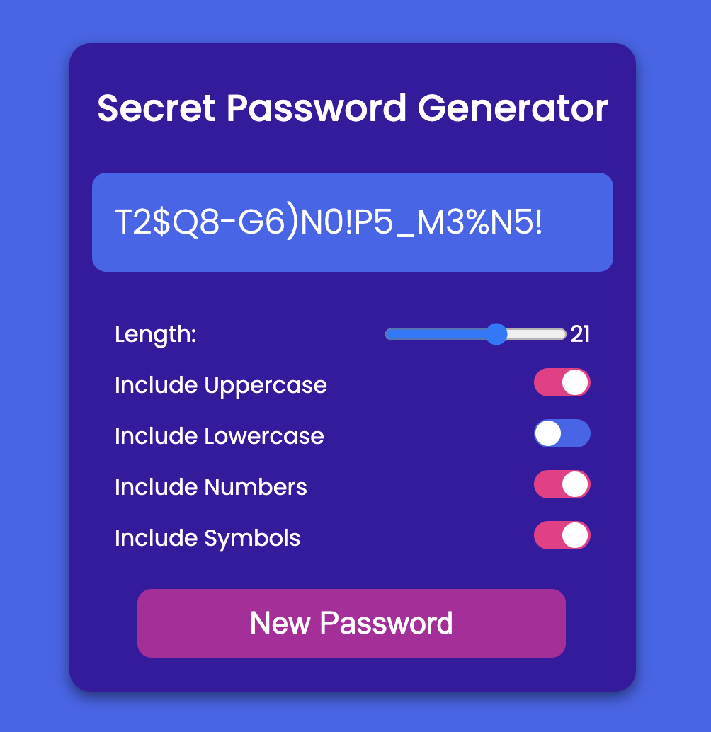 PasswordGenerator!