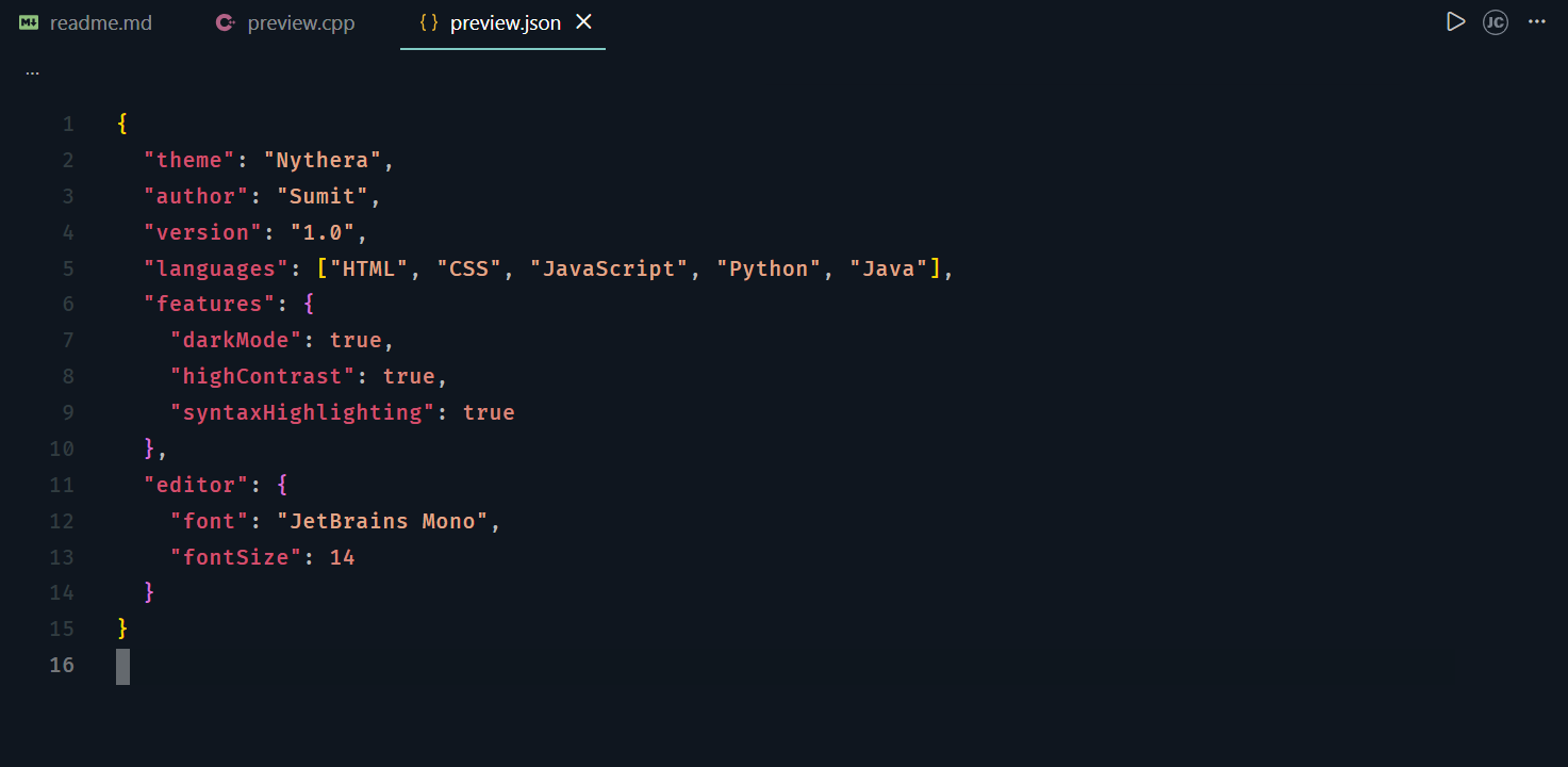 JSON Preview