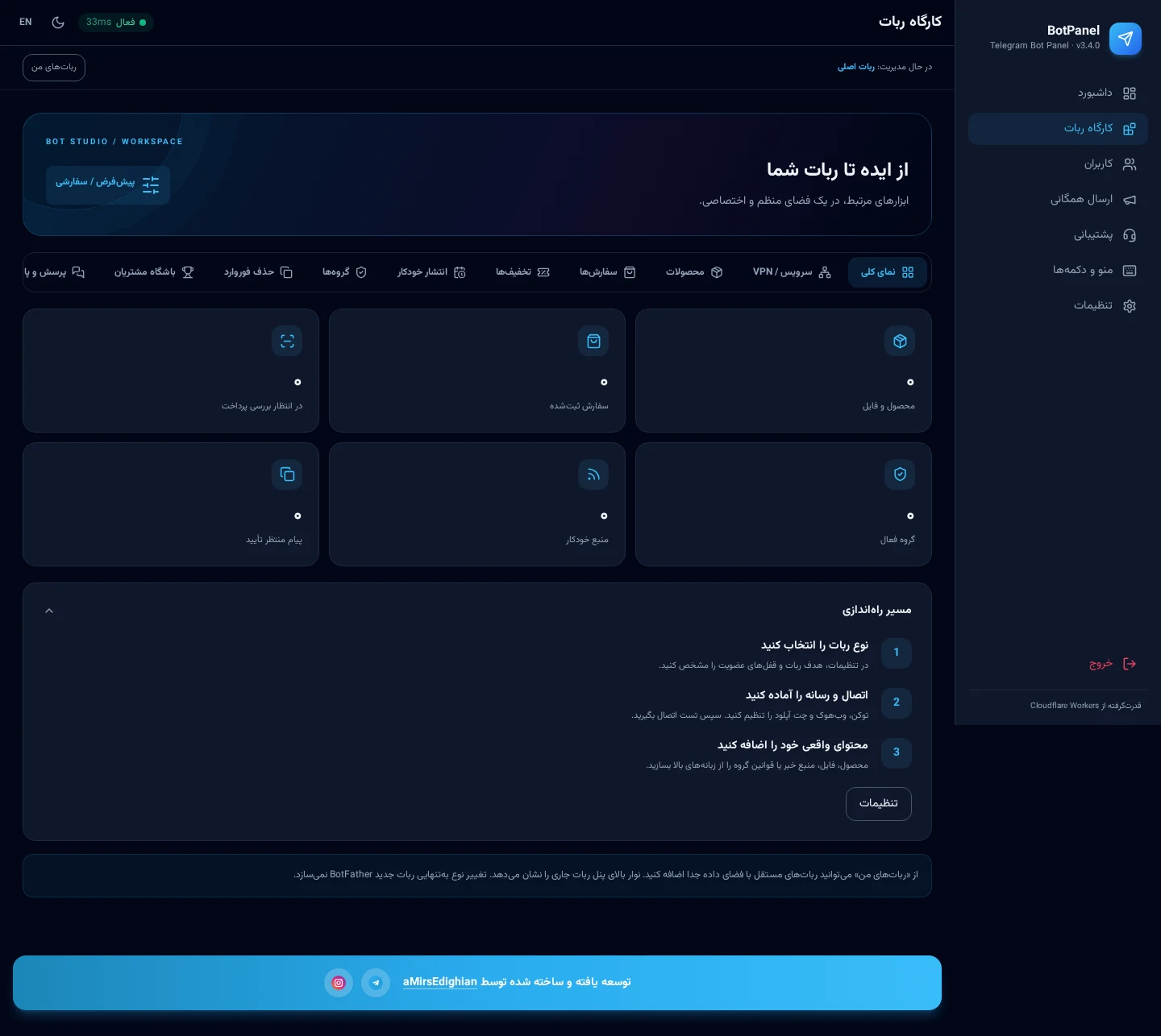 انتخاب کاربری ربات