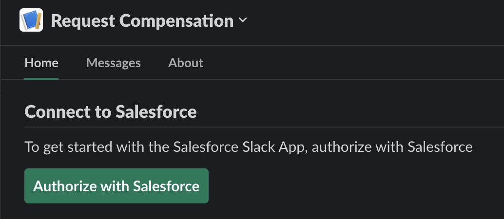 Authorize with Salesforce