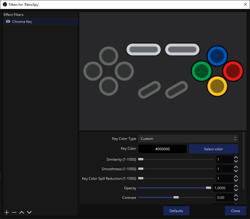 Chroma Settings