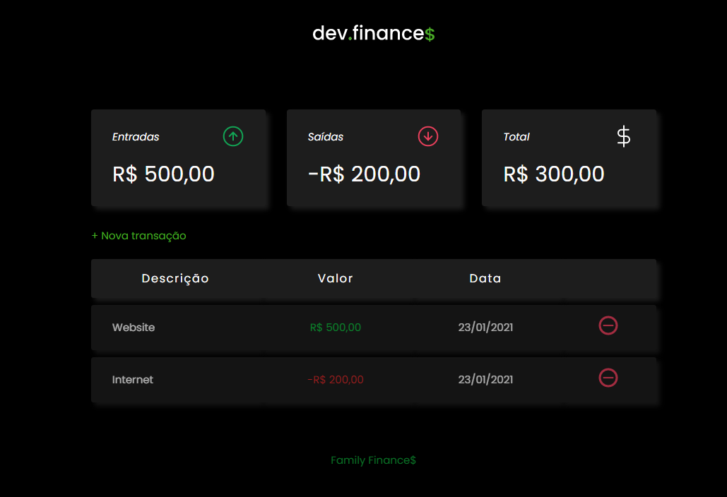 dev.finances