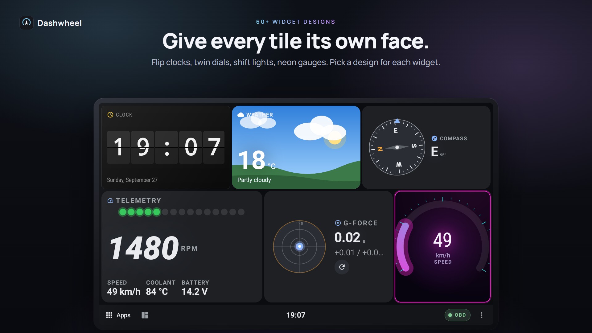 Widget designs