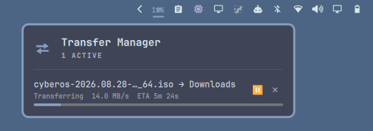 Transfer in progress