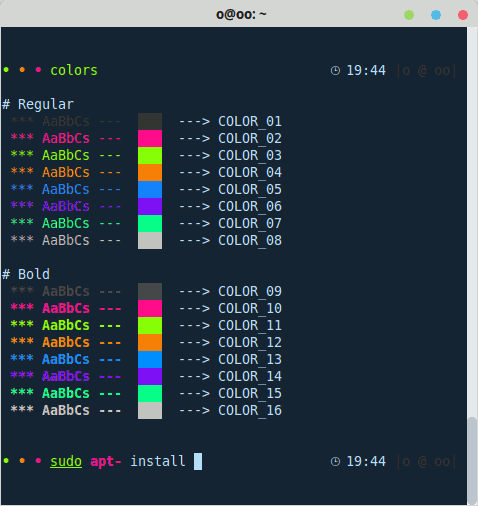 windows terminal ubuntu color scheme
