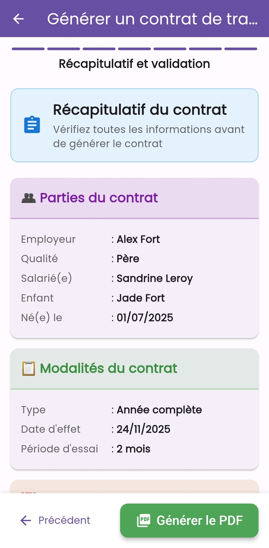 Contrats automatisés