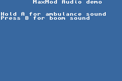 MaxMod Audio Demo