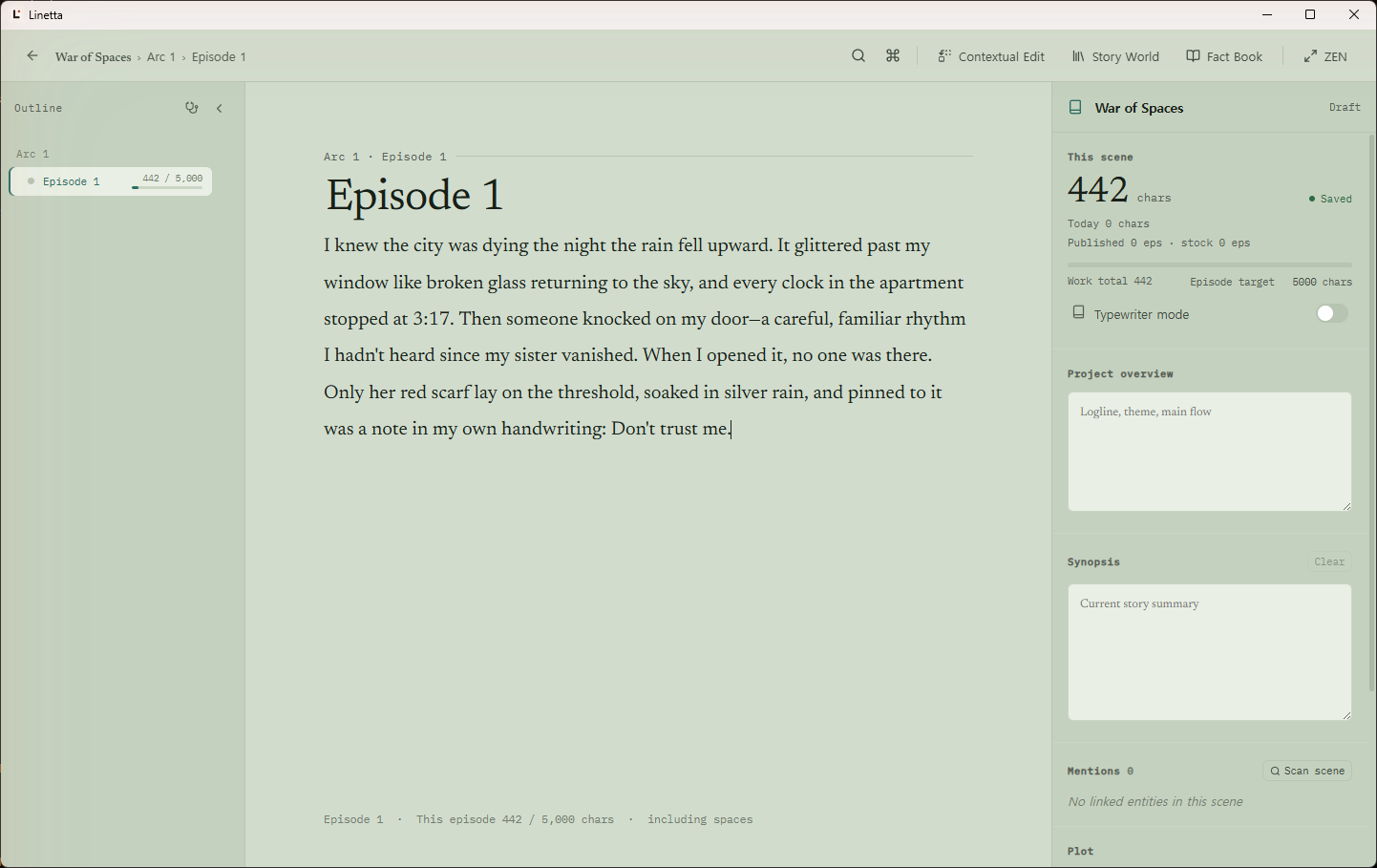 Linetta editor