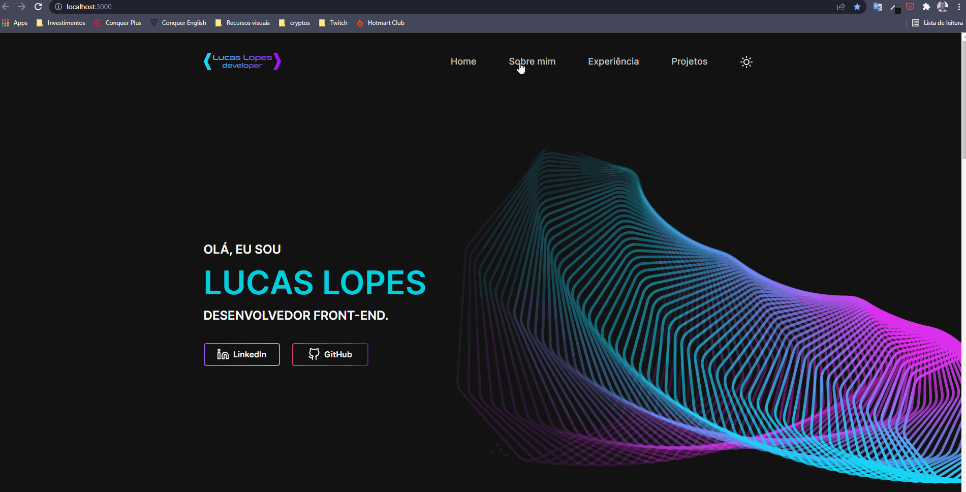 Homepage do projeto