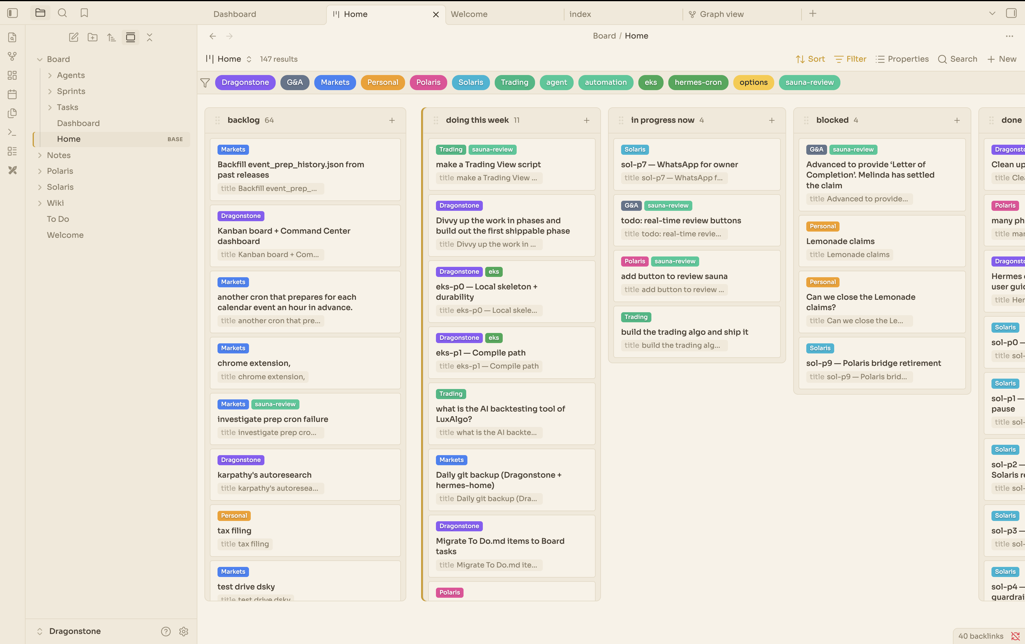 Light kanban