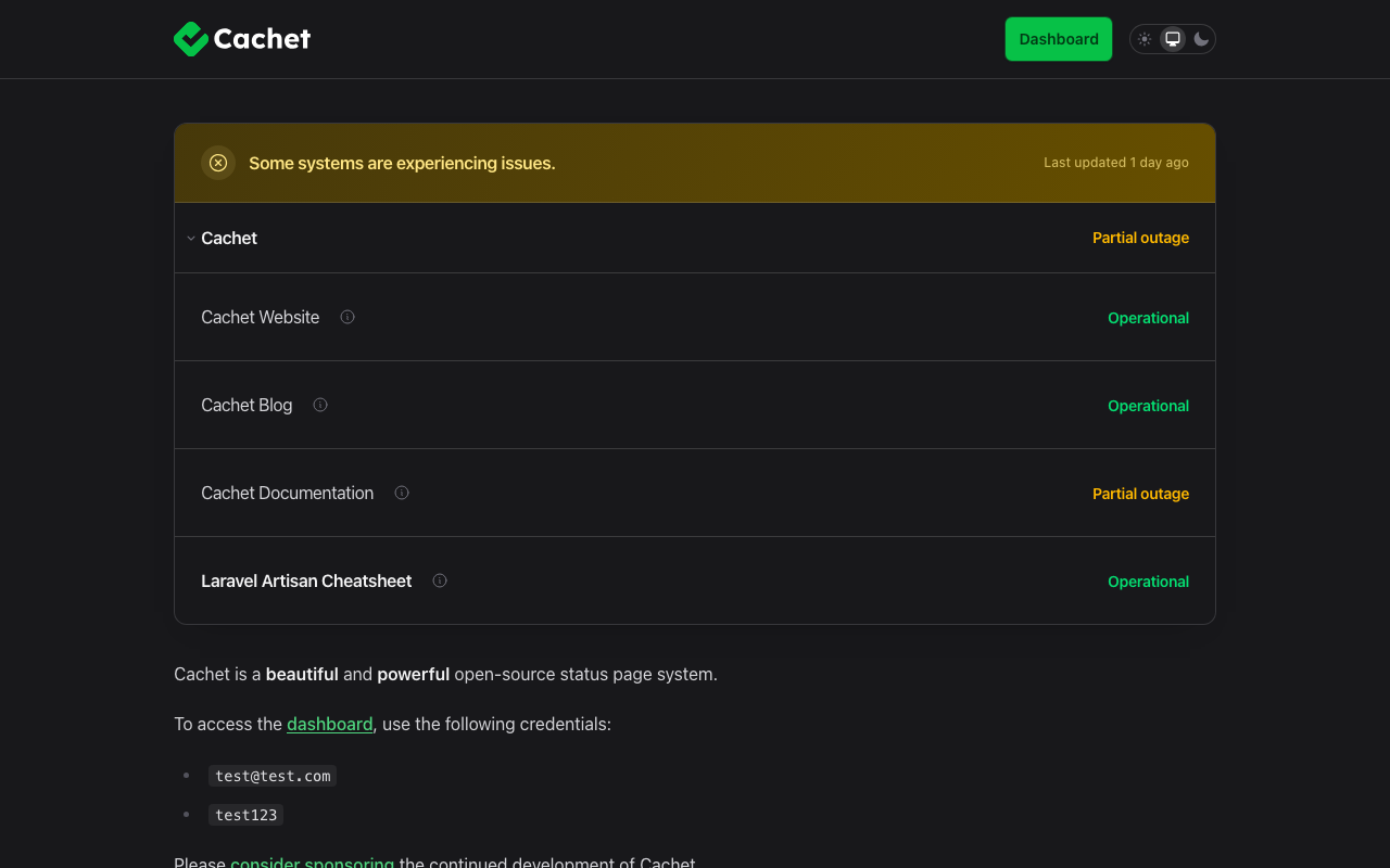 Theme dark