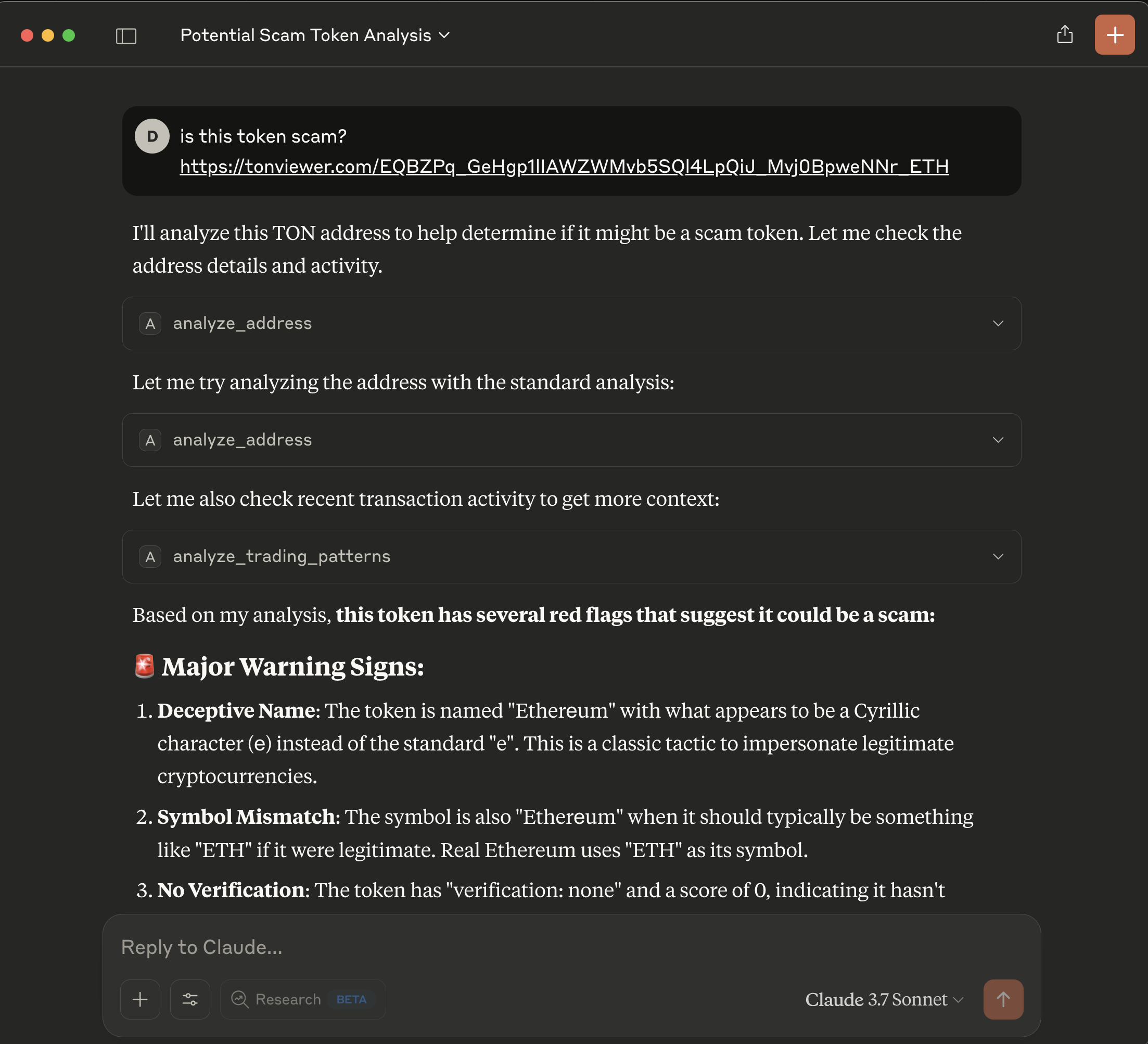 Scam Detection Example
