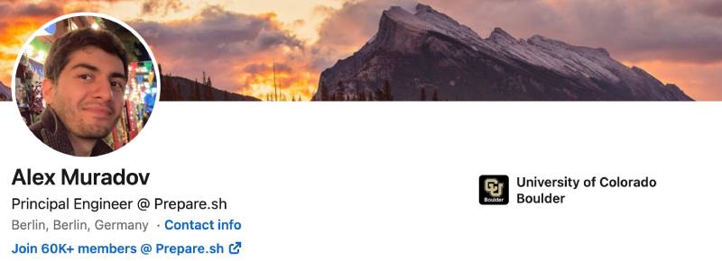 Follow me on LinkedIn