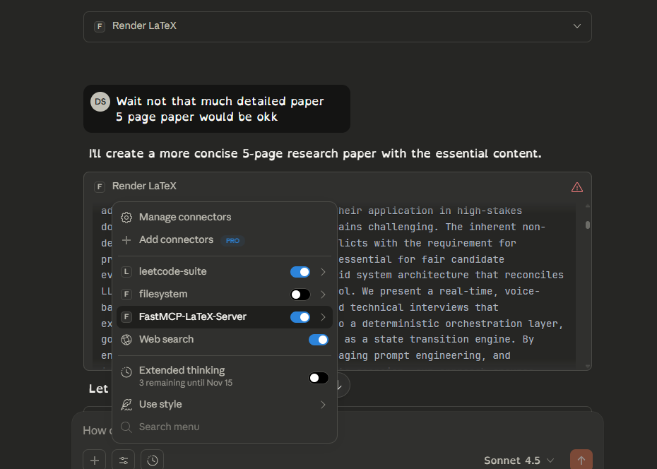 Demo screenshot