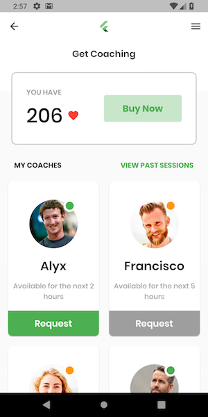 Coaching App UI