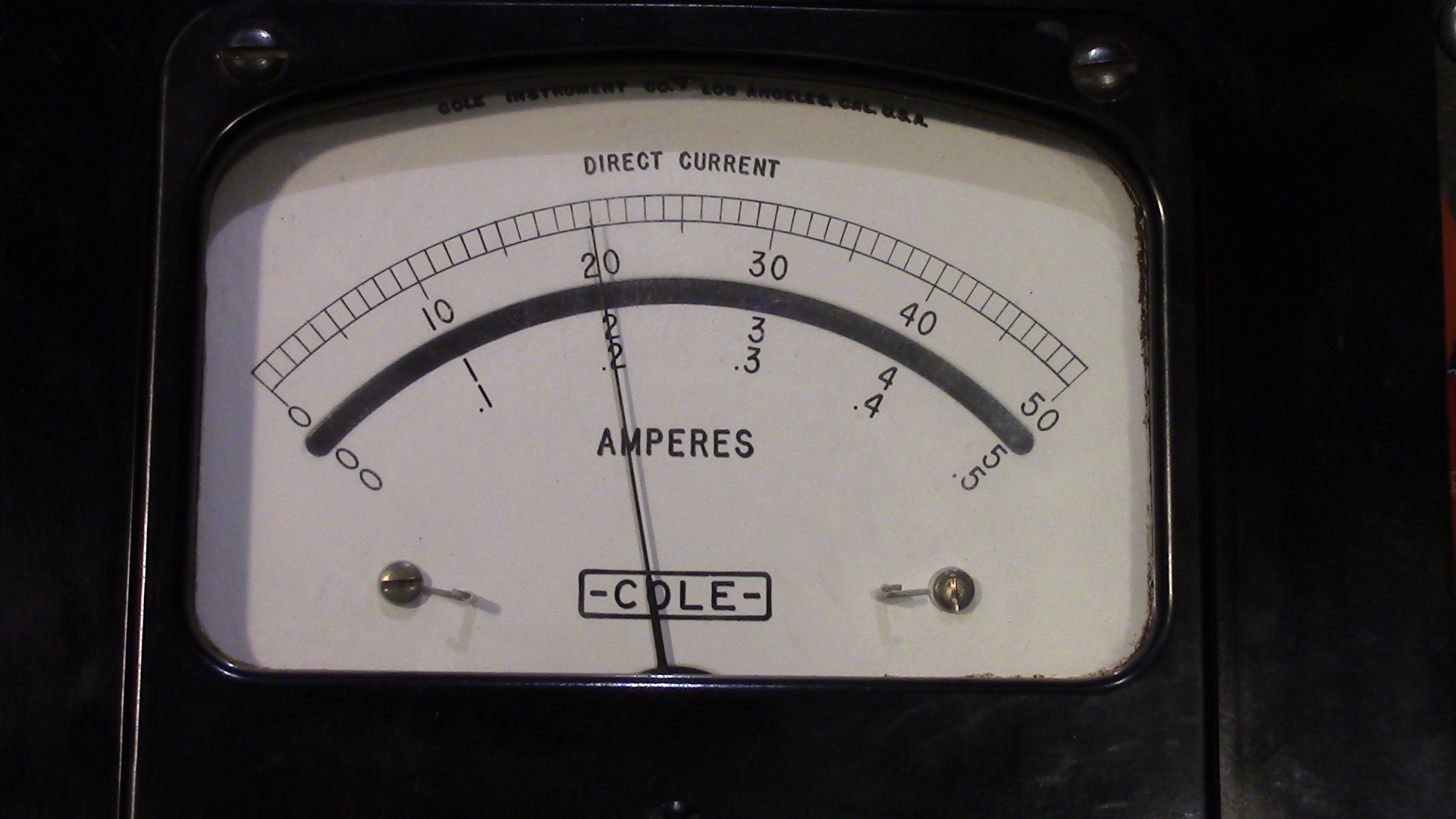 Cole Ammeter Displaying Lab Temperature