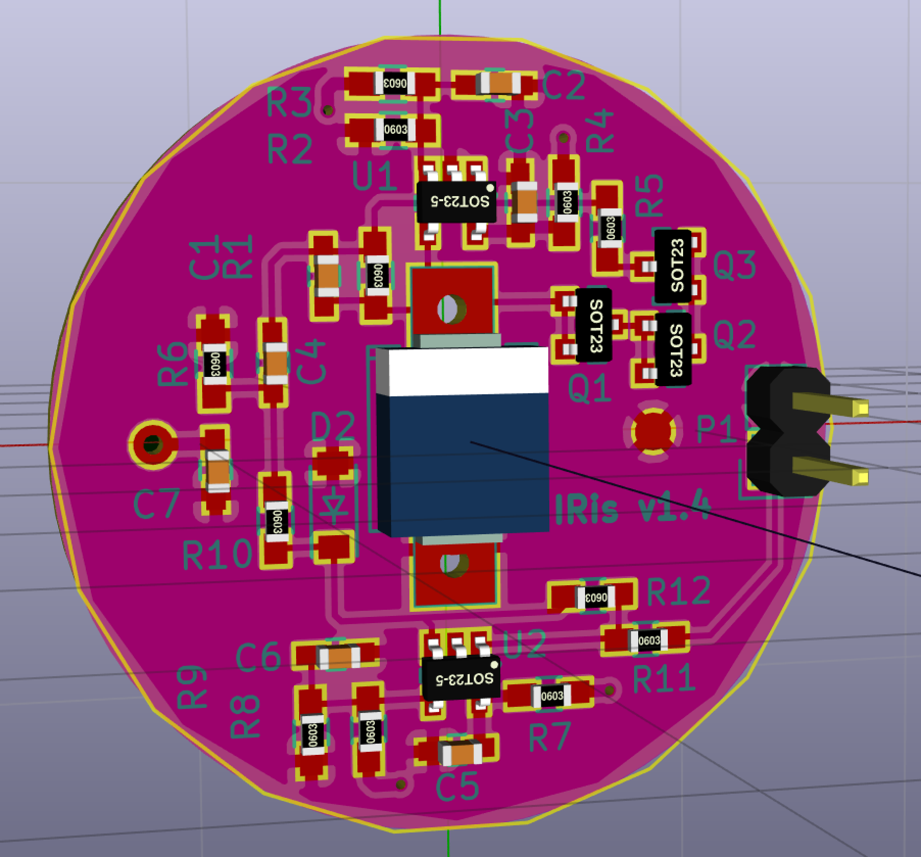 IRis PCB 3D View