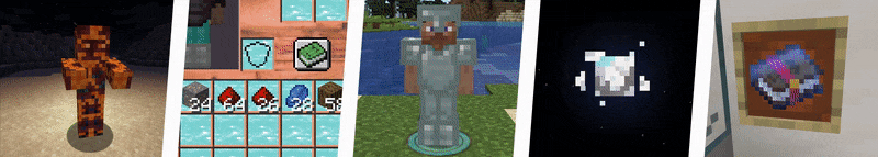 Mob, GUI, shadow, moon, and enchantment glint examples