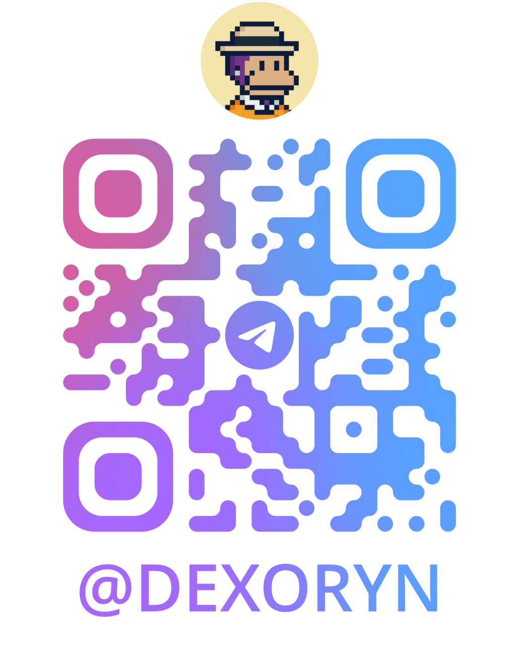 Telegram 二维码 — 扫码打开 @dexoryn