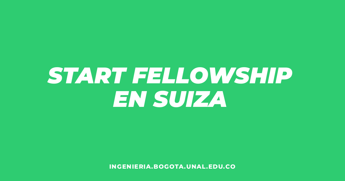 Felipe Zuñiga, START Fellowship en Suiza