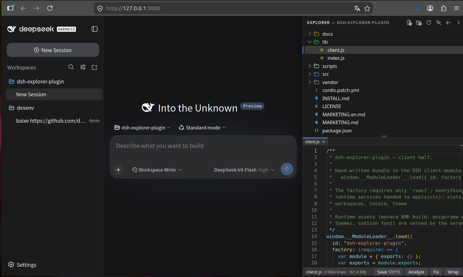 dsh-explorer-plugin screenshot 3