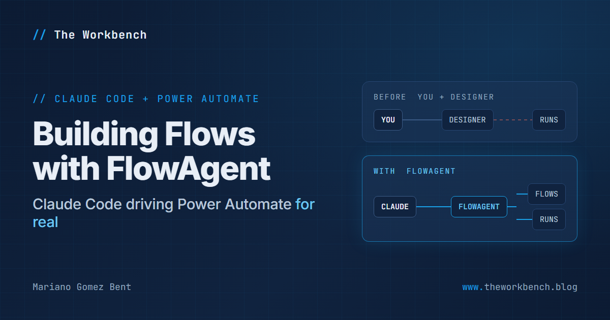 Building Power Automate Flows with Claude Code and FlowAgent
