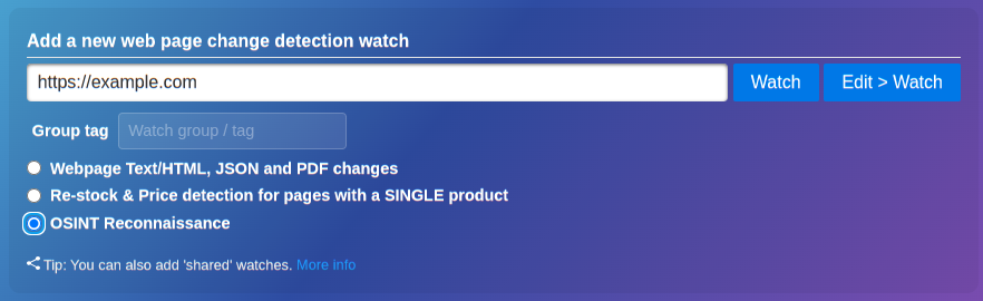 Prepare to check DNS EMAIL WHOIS for changes and get alerts