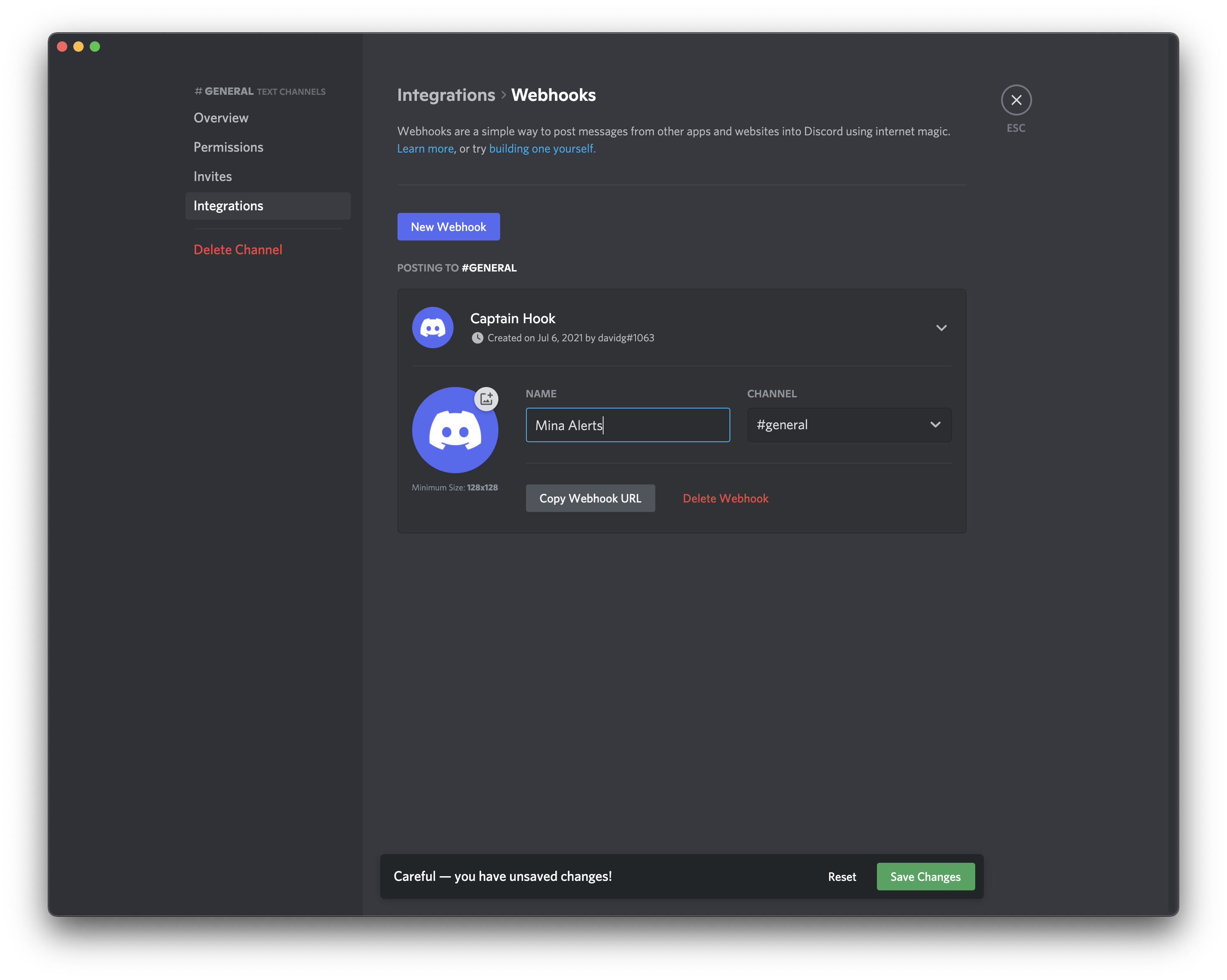 Discord Webhook Example