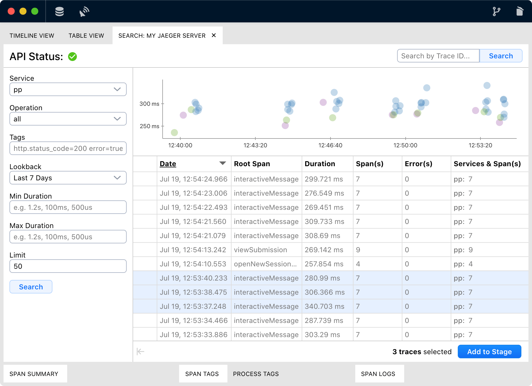 Trace searching in Jaeger and Zipkin backends