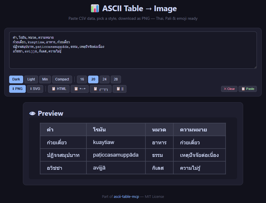 Web Tool Preview