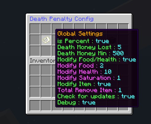 Spigot - Death Penalty | SpigotMC - High Performance Minecraft Software