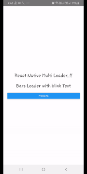 Bar Loader Blink Text