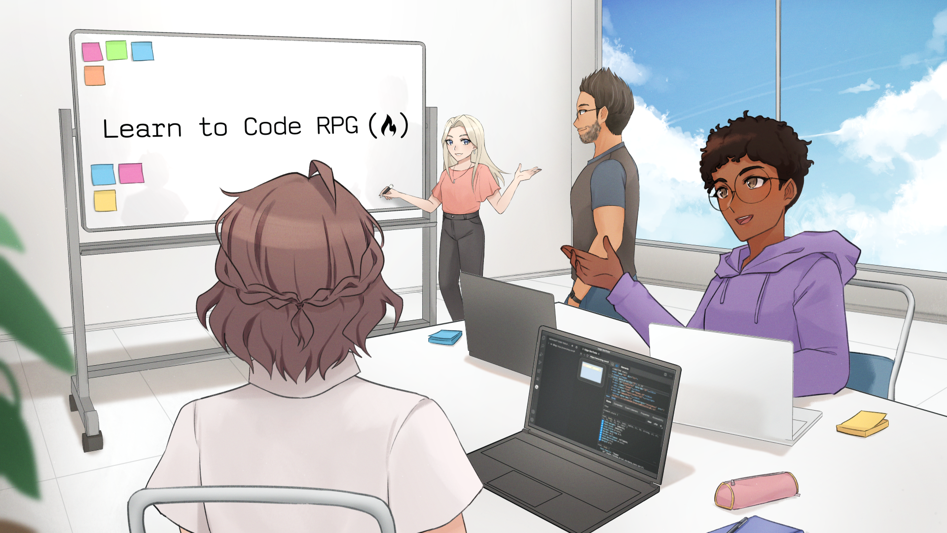 Learn to Code RPG Main Menu