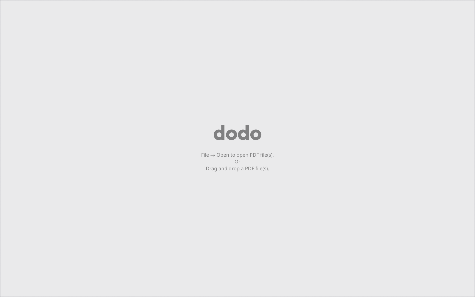 dodo home screen