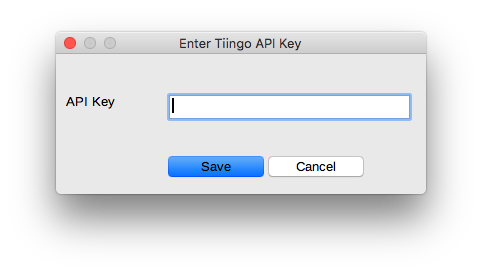 API Key Entry