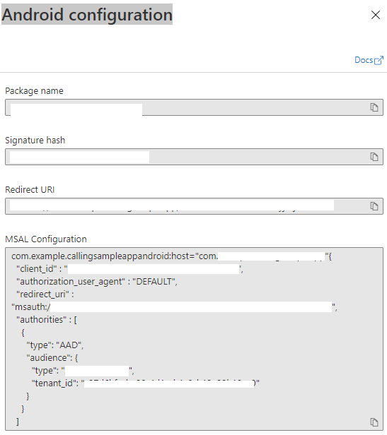 Azure Active Directory Configuration