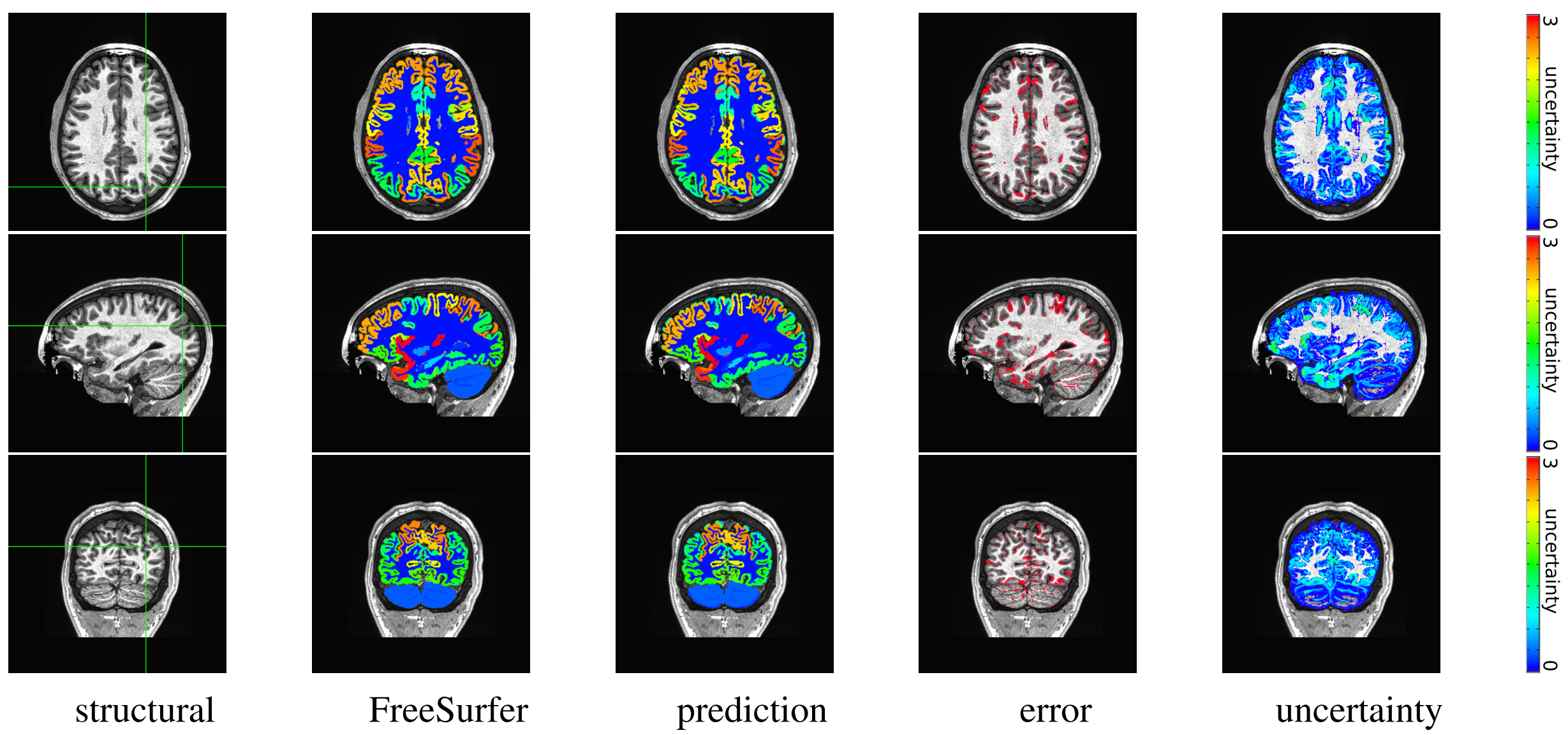 In-site segmentation results