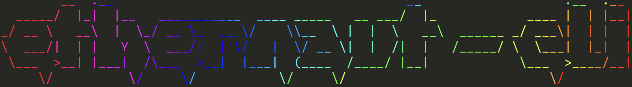 Colored ASCII Art