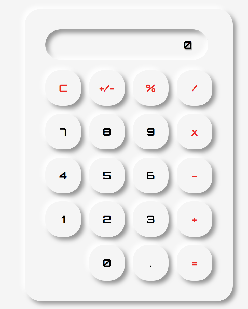 GitHub - diaz92092/Neumorphic-calculator: calculator made with javascript